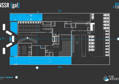 Planta esquemática para diseño de proyecto arquitectónico