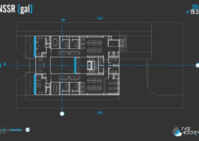 Planta esquemática para diseño de proyecto arquitectónico