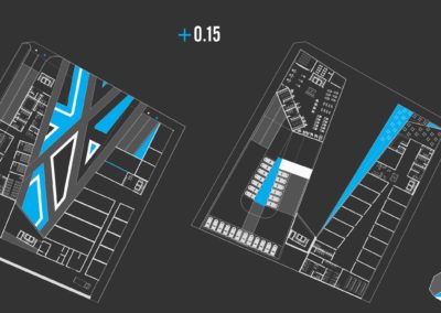 Plantas esquemáticas para diseño de proyecto arquitectónico