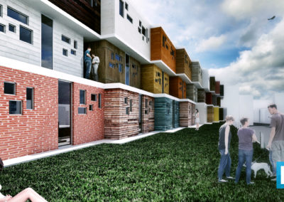 Render foto-realista de modelado 3d para proyecto arquitectónico